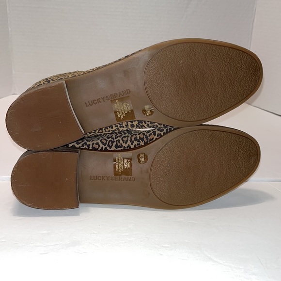 Lucky Brand Cahill Flat in Leopard Print Leather, Size 8 - Picture 5 of 10